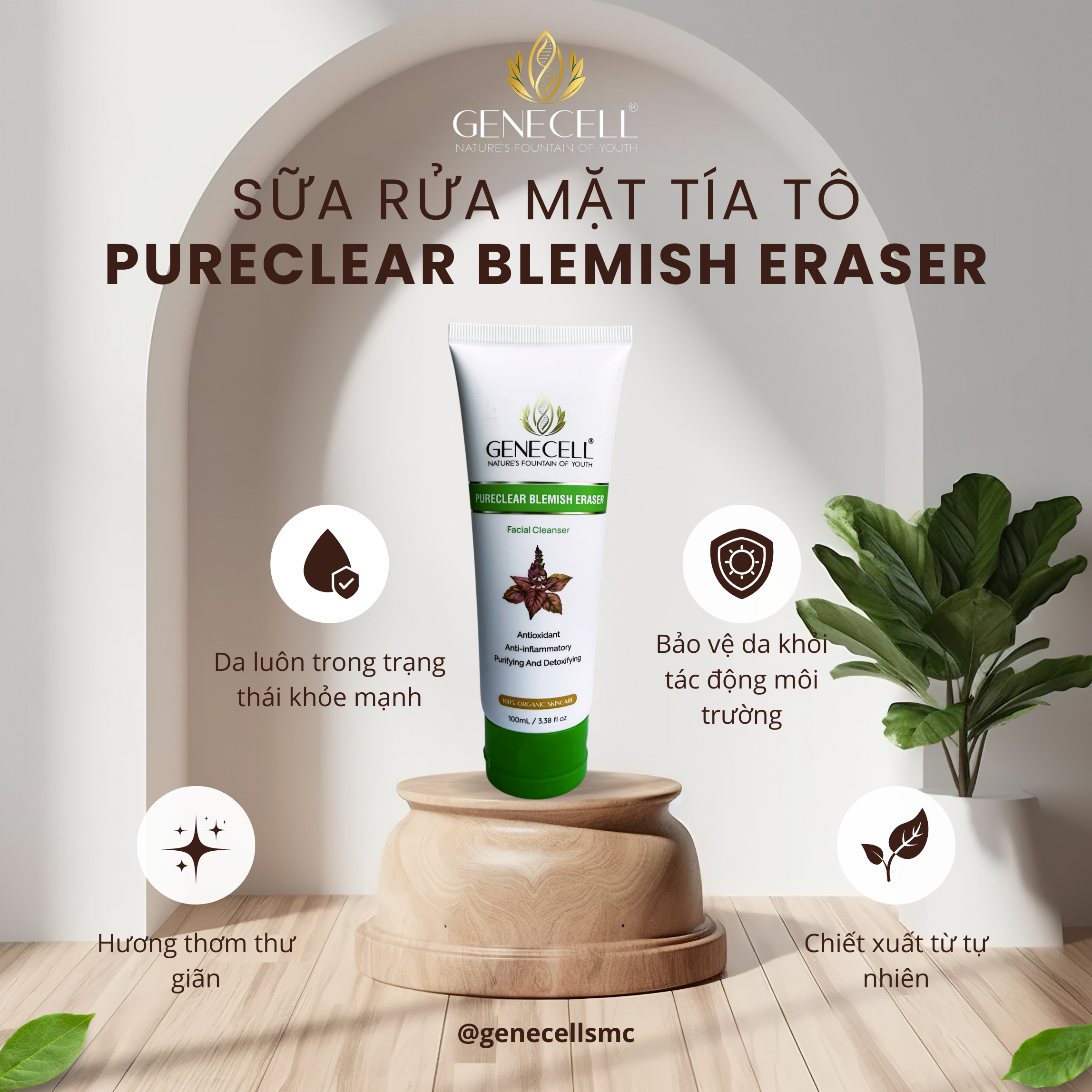 SỮA RỬA MẶT TÍA TÔ PURECLEAR BLEMISH ERASER